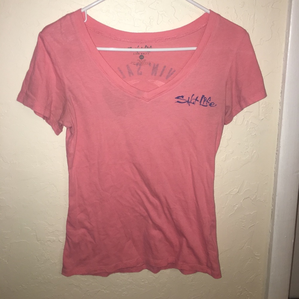 pink salt life tee